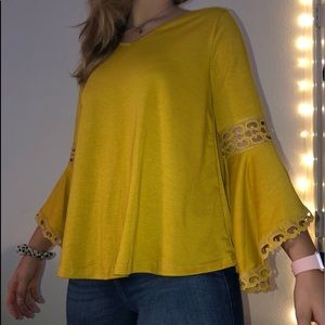 Yellow Wide Arm Shirt